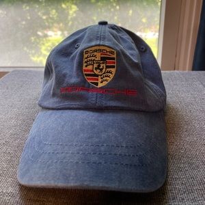 “Porsche” denim hat.